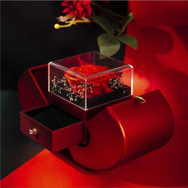 Fashion Jewelry Box In Red Apple Color