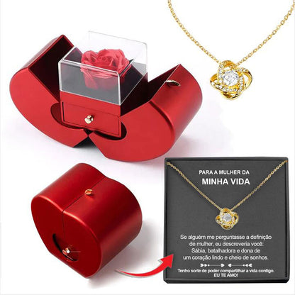 Fashion Jewelry Box In Red Apple Color