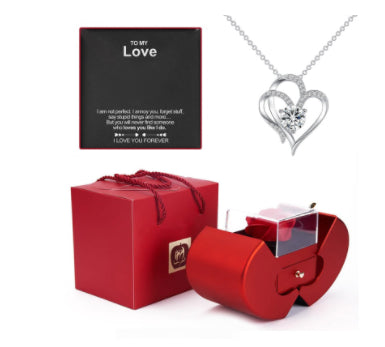 Fashion Jewelry Box In Red Apple Color