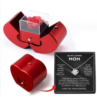 Fashion Jewelry Box In Red Apple Color
