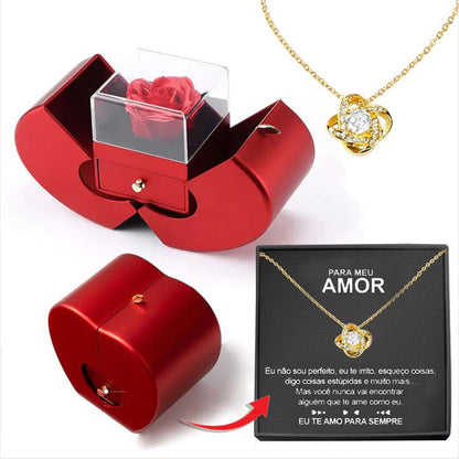 Fashion Jewelry Box In Red Apple Color