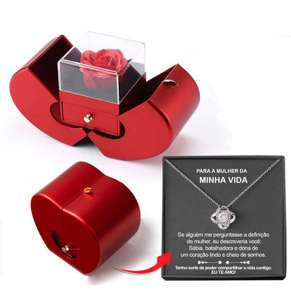 Fashion Jewelry Box In Red Apple Color