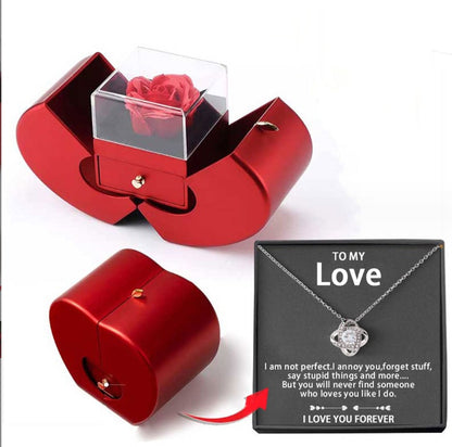 Fashion Jewelry Box In Red Apple Color